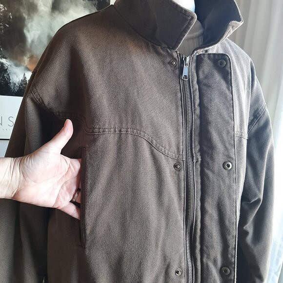 Cabela's Ranch Work Chore Barn Coat Sz XL Reg Men's Brown - Picture 4 of 16